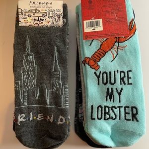 NWT- ‘FRIENDS’ SOCKS.  2 packs; 5 pairs per pack.